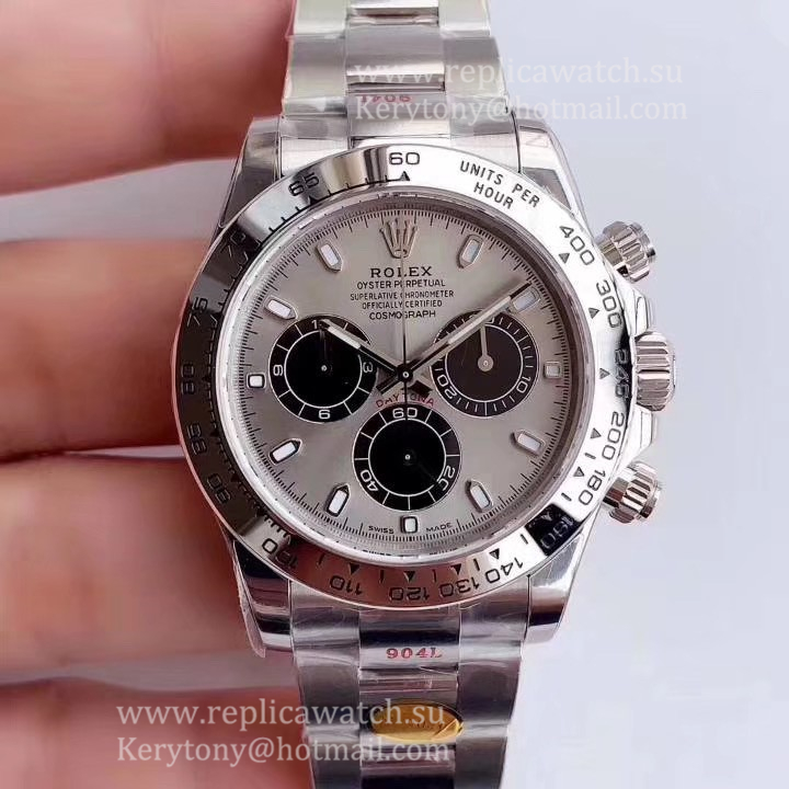 High Quality R01ex Daytona  116509 2020 Noob Factory V3 SS 904L Anthracite Dial 4130